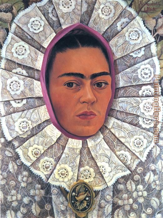 FridaKahlo-Self-Portrait-1948 painting - Frida Kahlo FridaKahlo-Self-Portrait-1948 art painting